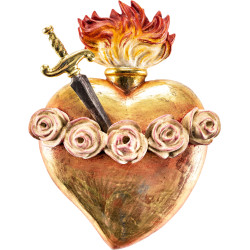 Sacrado Corazón de María con puñal
